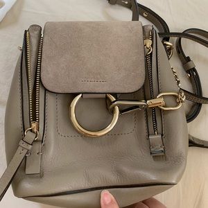 Chloe Faye mini backpack in gray